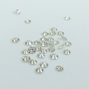 2.5 MM Natural White Diamond: Round Brilliant Cut Loose Gemstone