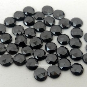 4 MM  Natural Black Diamond Rose Cut Gems-Black Diamond  Loose Gemstone