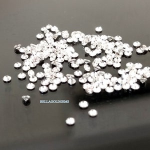 1MM Natural White Diamond: Round Brilliant Cut Gemstone
