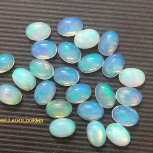 8x10mm AAA ethiopian opal oval cabochon - top grade gemstone