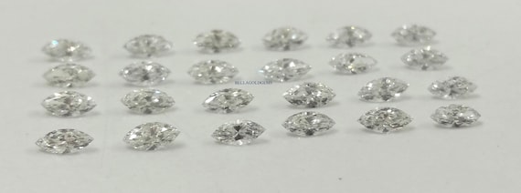 2x4 MM Natural White E-F Color VS Purity White Diamond Loose