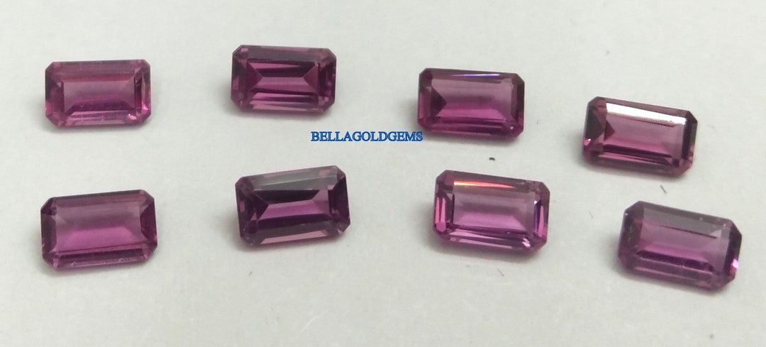 3x5mm Rhodolite Garnet Gemstone: Octagon Faceted Loose Stone - Etsy