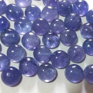9 MM Natural Tanzanite Round Loose Cabochons- Top Quality Natural Cabochons.