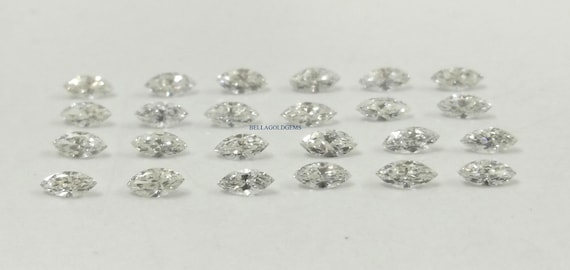 1.5x3 MM  Natural White Marquise E-F Color - VS Purity White Diamond  Loose