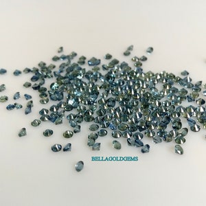 1.70 MM Natural Blue Green Teal Sapphire Loose Gemstone Round Brilliant Cut