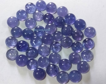 6 mm tanzanita natural redondo cabochones sueltos-alta calidad cabochones naturales.