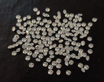 3.5 MM Round Brilliant Cut White Moissanite Gemstone (G+ Color, VS+ Purity)