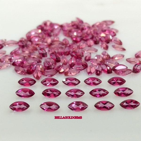 2x4 MM AAA Quality Natural Pink Topaz Marquise Faceted Loose Gemstone.