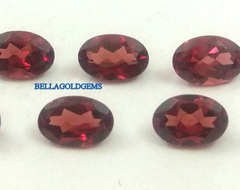 4x6 MM AAA Quality Natural Garnet Oval Loose Faceted Cut