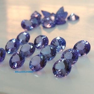6 MM Natural Tanzanite Round Faceted Loose Gemstone