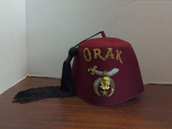 Masonic Shriners Hat Orak - Etsy