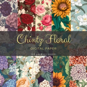 Seamless Chintz Art Vintage Floral Pattern for Your Creative Projects