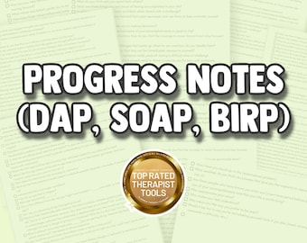 Therapist Progress Notes Template: Fillable SOAP Note (PDF)