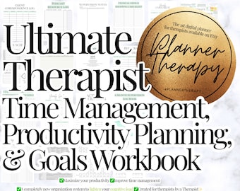 THERAPIST time management  PRINTABLES deluxe set!