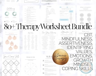 therapy worksheets etsy