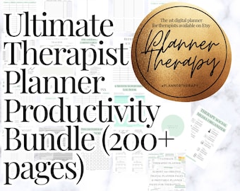 Therapist Planner Printables: Productivity & Self-Care (Digital Prints)