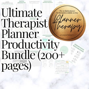 Therapist PLANNER PRINTABLES deluxe set! Additional pages you didn’t know you needed! build your own planner with digital prints