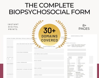 BIOPSYCHOSOCIAL form psychotherapy documentation for quick and effective documentation