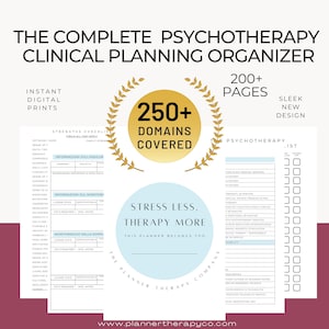 PSYCHOTHERAPIST PLANNER PRINTABLES deluxe set Additional pages you didnt know you needed build your own planner with digital prints image 2