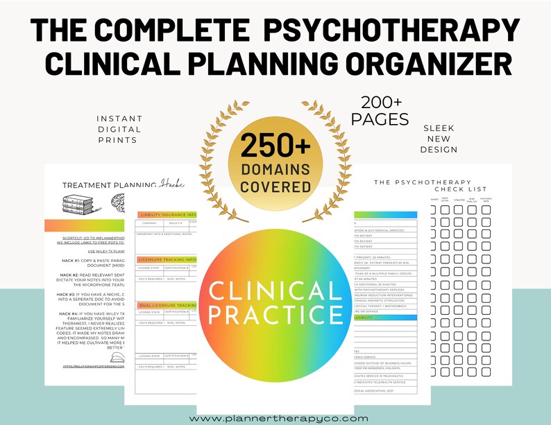 Therapist Organization PLANNER Printable & Digital Etsy