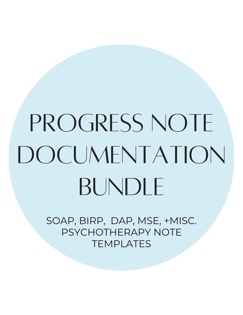 Therapist Progress Note Template: Fillable Counseling SOAP Notes (PDF) image 8