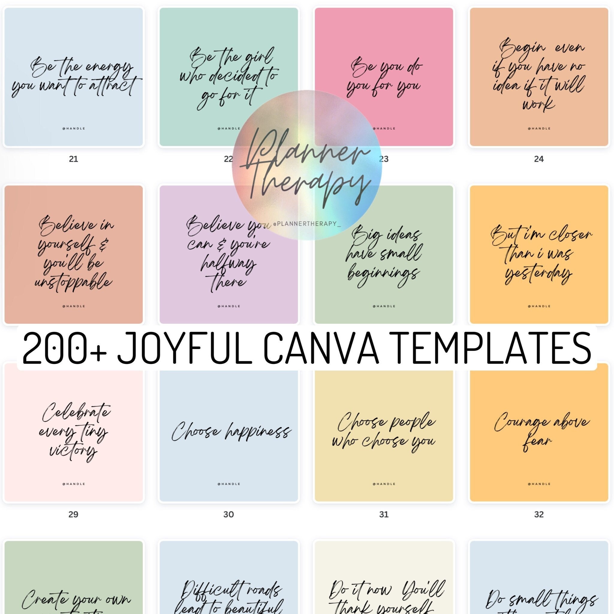 200+ Canva Templates Instagram Posts Bundle | Social Media Marketing ...