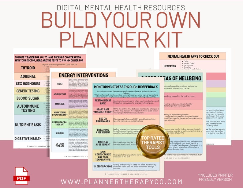 PSYCHOTHERAPIST PLANNER PRINTABLES 2000 Page Digital Library