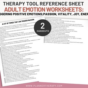 increase positive emotions: vitality, passion, joy checklist pdf Worksheets, PDF