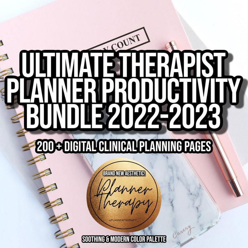 PSYCHOTHERAPIST PLANNER PRINTABLES deluxe set Additional pages you didnt know you needed build your own planner with digital prints image 4