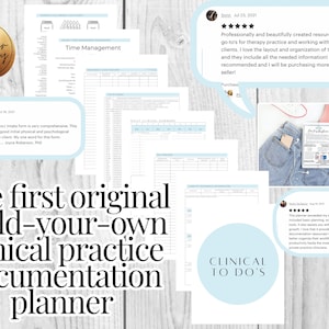 PSYCHOTHERAPIST PLANNER PRINTABLES deluxe set Additional pages you didnt know you needed build your own planner with digital prints image 8