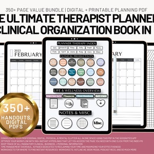 2024 Therapist PLANNER, therapy planner counseling social work, Therapist planning, clinical work, therapy documentation, digital hyperlinks