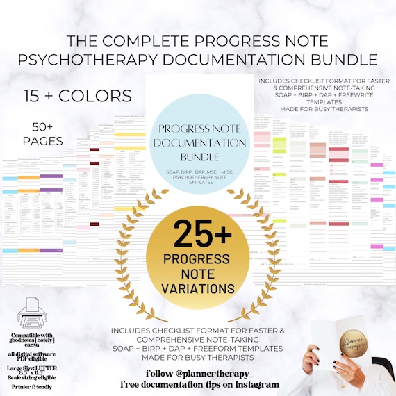 Therapist Progress Note Template: Fillable Counseling SOAP Notes (PDF)