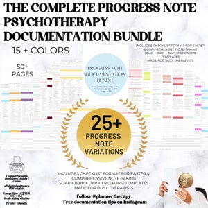 Therapist Progress Note Template: Fillable Counseling SOAP Notes (PDF) image 6