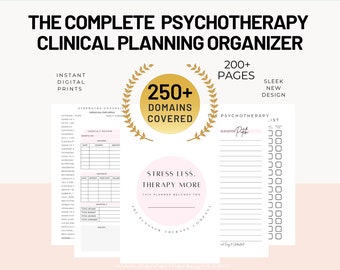 PSYCHOTHERAPIST PLANNER PRINTABLES deluxe set! Additional pages you didn’t know you needed! build your own planner with digital prints
