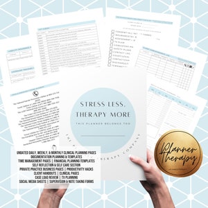 PSYCHOTHERAPIST PLANNER PRINTABLES deluxe set Additional pages you didnt know you needed build your own planner with digital prints image 3