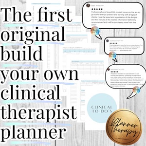 PSYCHOTHERAPIST PLANNER PRINTABLES deluxe set Additional pages you didnt know you needed build your own planner with digital prints image 6