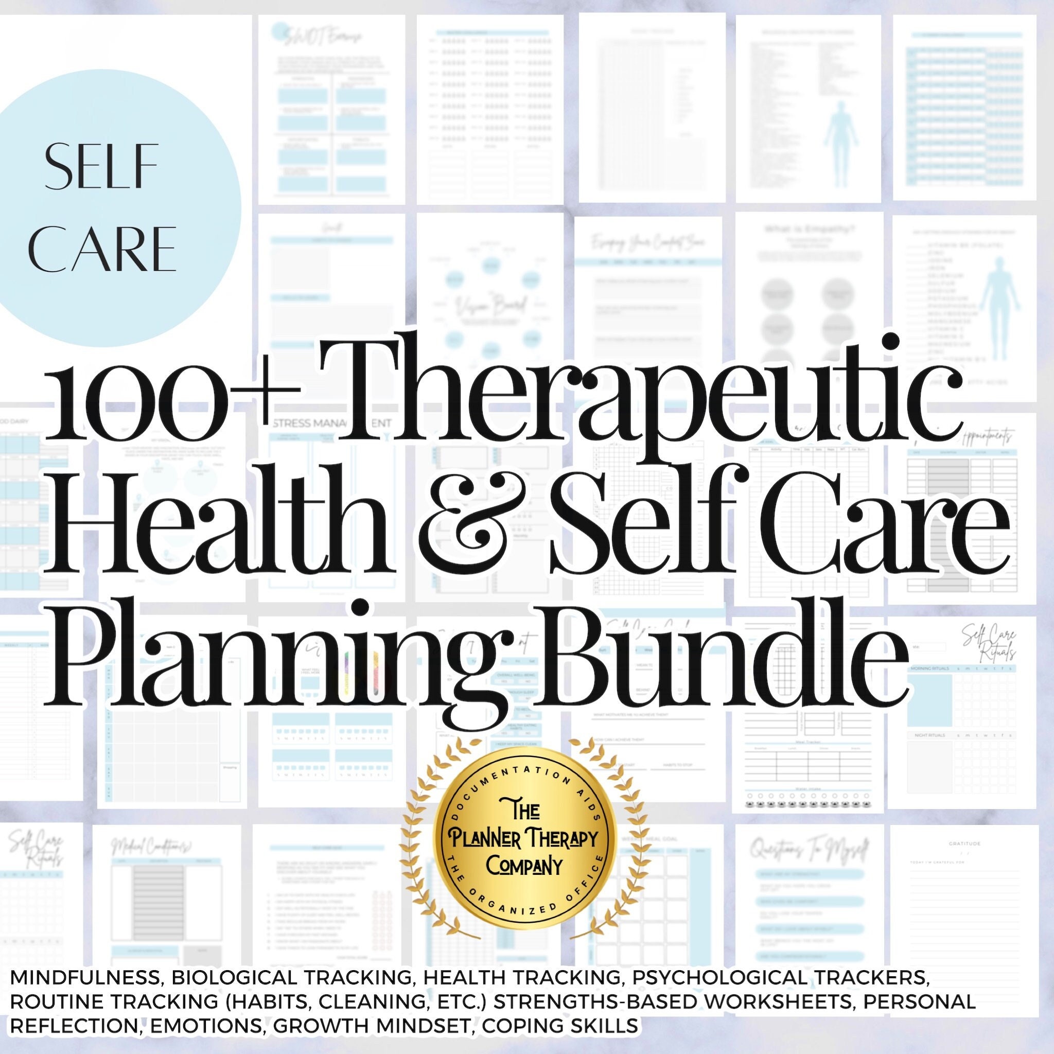 Self Care Journal Mental Health Self Care Planner Self - Etsy