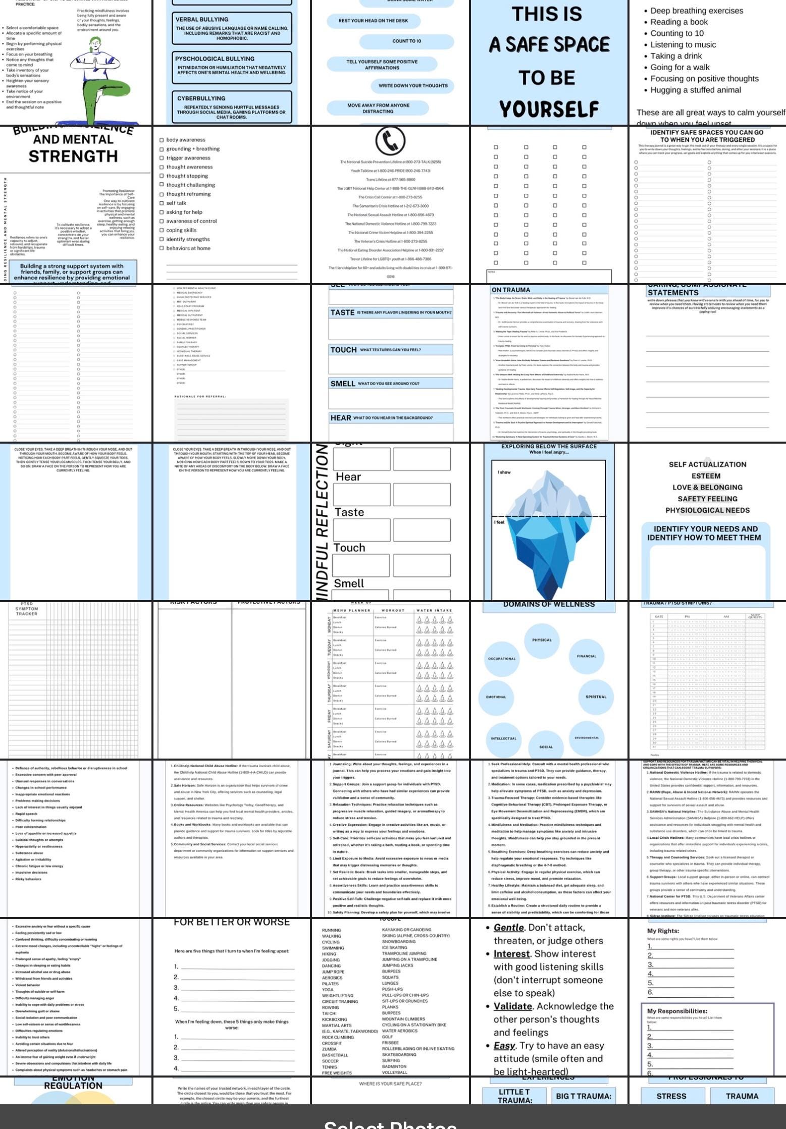 Trauma Informed Exercises: Relationship Skills Worksheets (printable ...
