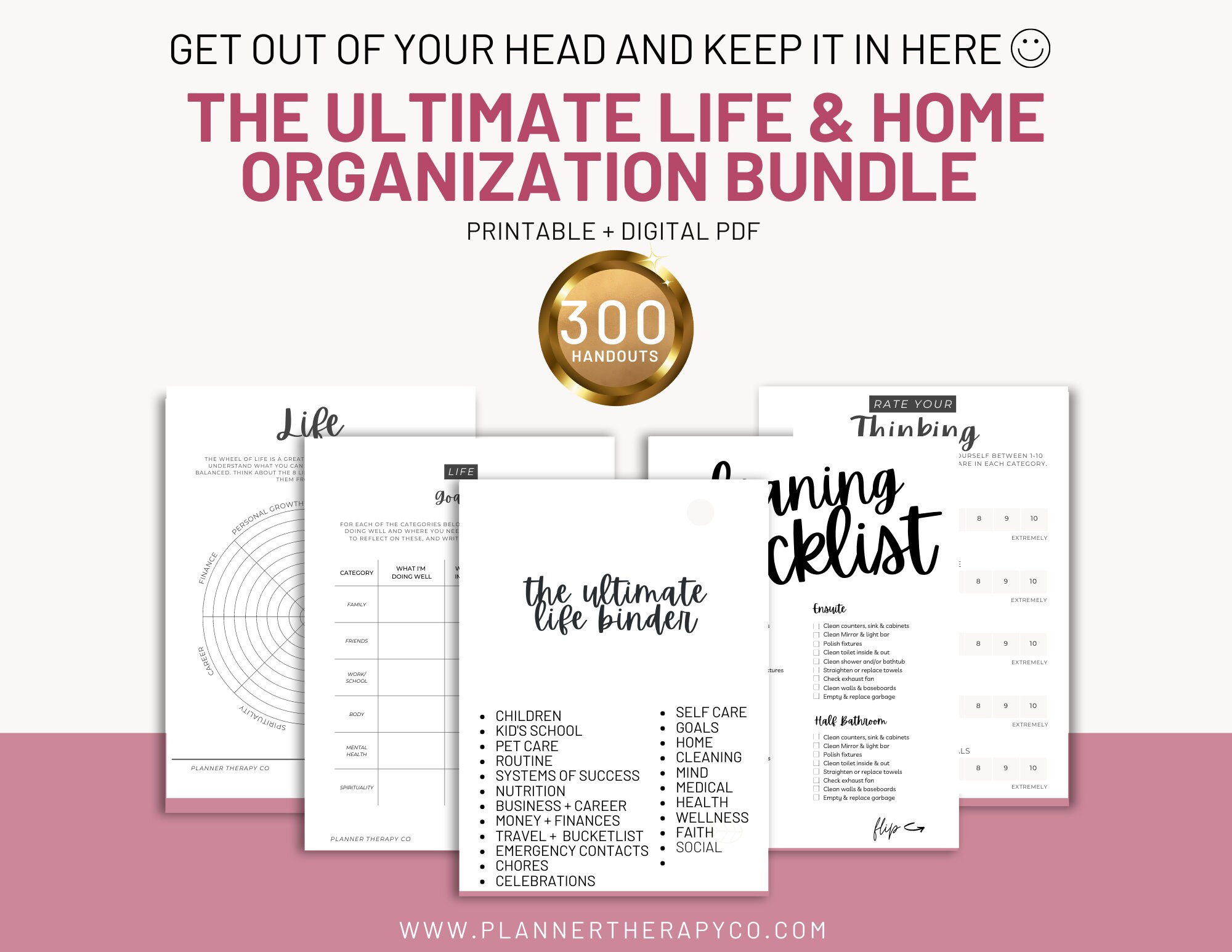 Complete Life Binder Printable Mom Planner Home Management PDF Planner ...