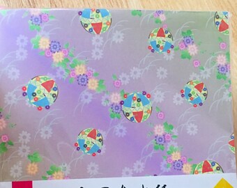 Japanese Chiyogami Origami Paper, Botanical paper Designs (5.9 x 5.9 in, 100 Sheets), paper pack, Japan paper pack, Asian origami paper