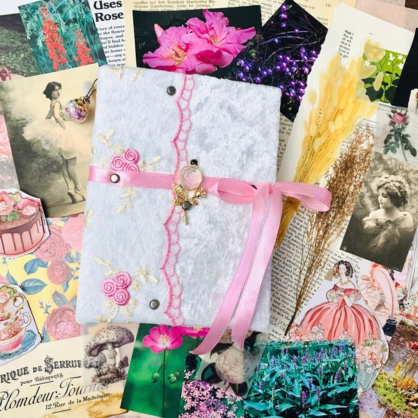 Ballerina Diary, Enchanted Diary, rose junk journal, ballet journal, Pink garden journal, royal romance journal, Mother’s Day journal