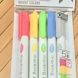 Highlighter markers, kawaii markers, cute fun highlighters, school highlighters, office highlighter, teacher highlighters, kawaii stationery