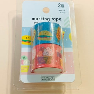 Kawaii food tape, Cute snacks tape, cute food tape, ice cream tape, pizza tape, kawaii snacks tape, washitape pack, colorful food tapes