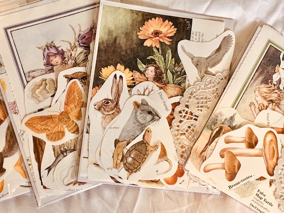 Fairy fussy cuts pack, Vintage Fairy ephemera, Garden Ephemera, Sweet Flower Fairy Garden Pack, Junk Journal ephemera, Fairy Journaling kit