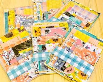 Fall Paper Scraps, Eclectic Autumn Junk Journal papers, scrapbook papers, journaling supplies, junk journal kit, fun fall 12 paper pieces