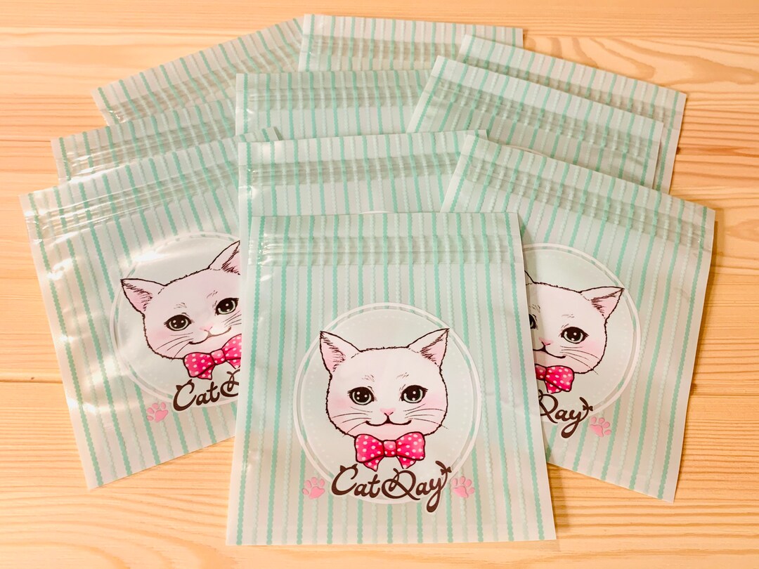 10 Cat Gift Bag 10 Cat Candy Bags Cat Gift Bag Kawaii Gift - Etsy