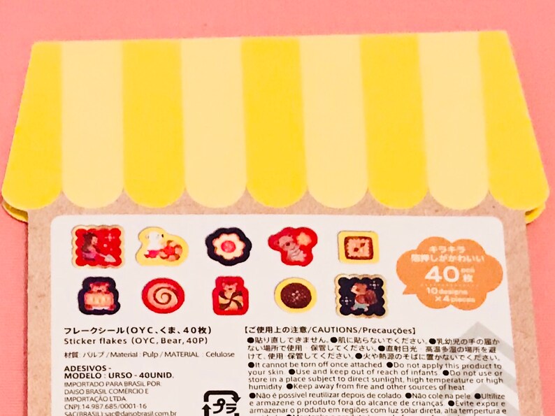 Kawaii Bear Sticker Flakes, Teddy Bear Stickers, Journal Stickers ...