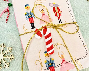 Nutcracker ballet junk journal, Christmas journal gift,  ballerina journal gift, holiday gift for dancer, small journal, December daily