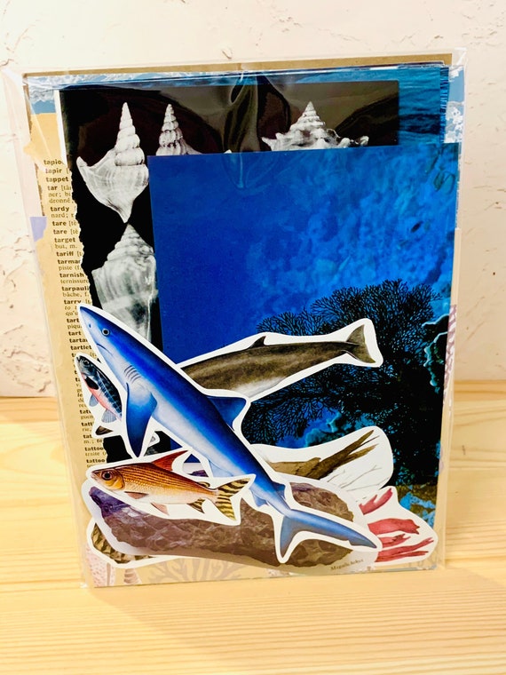 Sea Life Ephemera Kit, Aquatic journal kit,  Vintage Ocean Journaling Supplies, Marine journal kit, Ocean journaling kit, Sea specimens