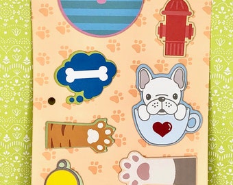Kawaii Karteczki samoprzylepne ze zwierzętami, notesy dla miłośników psów, wycinane notatki do dziennika